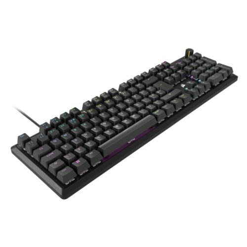 Corsair K70 CORE RGB Mechanical Gaming Keyboard, USB, Red Linear Switches, Sound Dampening, Rotary Dial, Aluminium Top Plate, Black